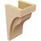 Ekena Millwork 6"W x 6"D x 12"H Wide Helena Rough Cedar Woodgrain TimberThane Corbel, Primed Tan CORUR06X06X12HELRCPR - alternate 5